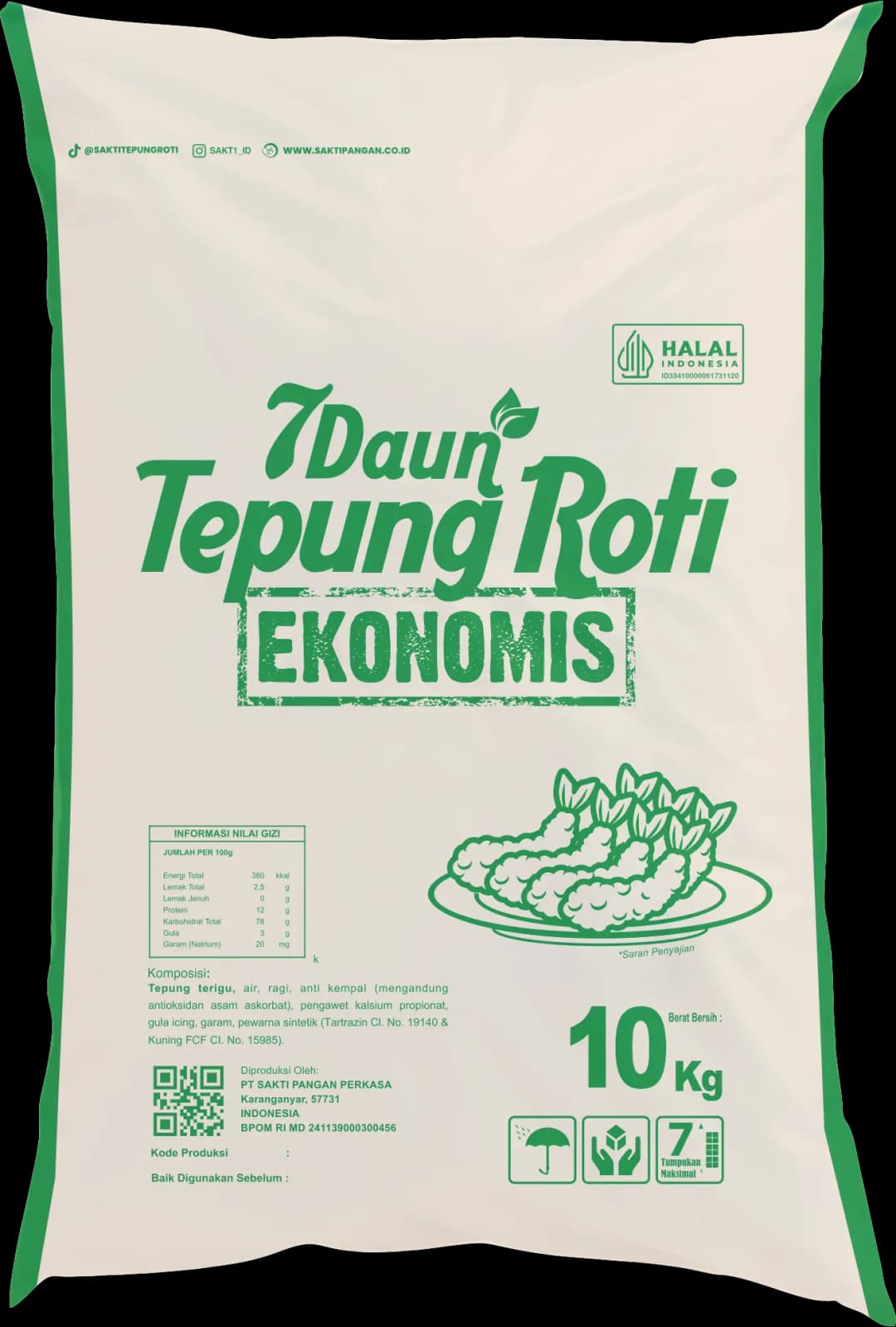 Tepung Roti 7Daun 10kg